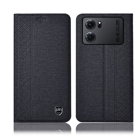 Funda de pano Cartera con Soporte H14P para Oppo K10 5G Negro