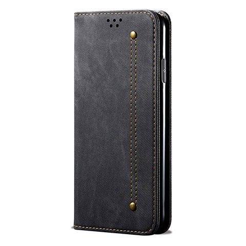 Funda de pano Cartera con Soporte L01 para Huawei P Smart (2020) Negro