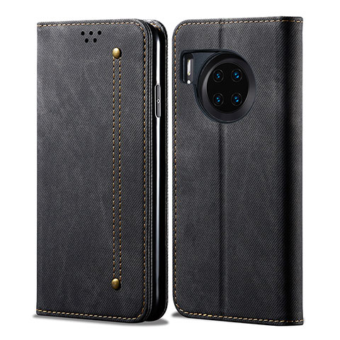 Funda de pano Cartera con Soporte para Huawei Honor 50 Lite Negro