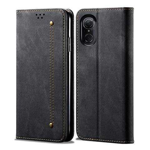 Funda de pano Cartera con Soporte para Huawei Honor 50 SE 5G Negro