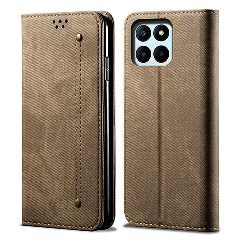 Funda de pano Cartera con Soporte para Huawei Honor 70 Lite 5G Caqui