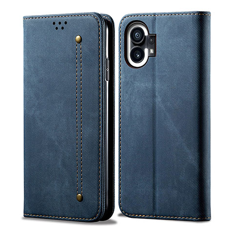 Funda de pano Cartera con Soporte para Nothing Phone 1 Azul