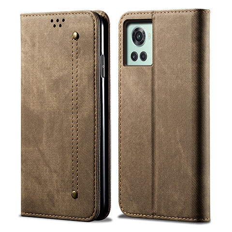 Funda de pano Cartera con Soporte para OnePlus 10R 5G Caqui