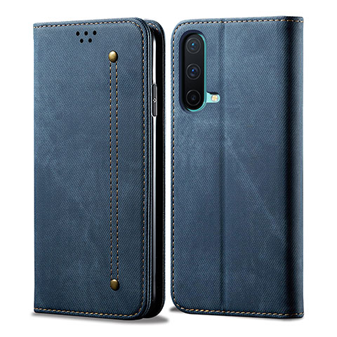 Funda de pano Cartera con Soporte para OnePlus Nord CE 5G Azul