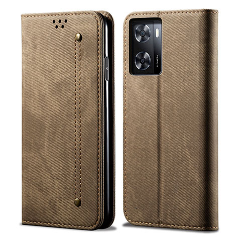 Funda de pano Cartera con Soporte para OnePlus Nord N300 5G Caqui