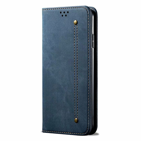 Funda de pano Cartera con Soporte para Realme 5 Pro Azul