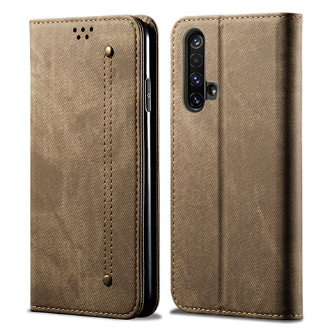 Funda de pano Cartera con Soporte para Realme X50t 5G Marron