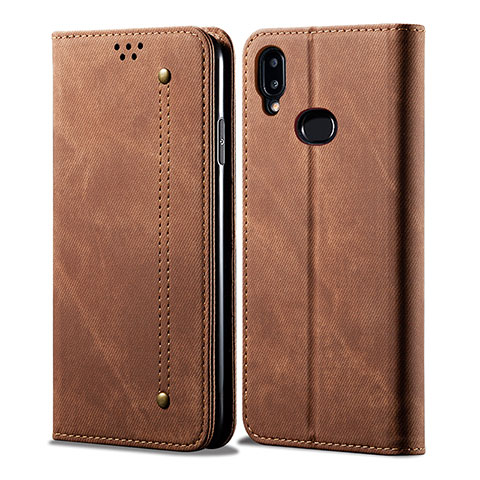 Funda de pano Cartera con Soporte para Samsung Galaxy A10s Marron