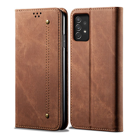 Funda de pano Cartera con Soporte para Samsung Galaxy A33 5G Marron