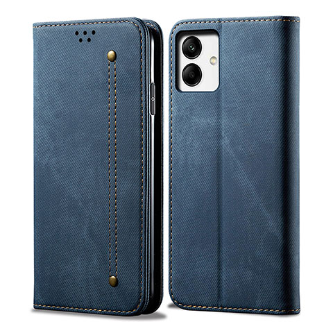 Funda de pano Cartera con Soporte para Samsung Galaxy F04 Azul