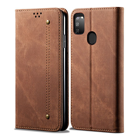 Funda de pano Cartera con Soporte para Samsung Galaxy M30s Marron