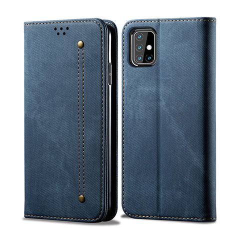 Funda de pano Cartera con Soporte para Samsung Galaxy M31s Azul