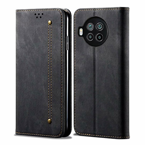 Funda de pano Cartera con Soporte para Xiaomi Mi 10T Lite 5G Negro