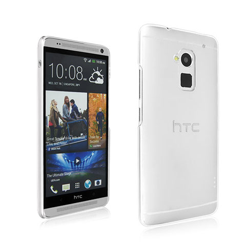 Funda Dura Cristal Plastico Rigida Transparente para HTC One Max Claro