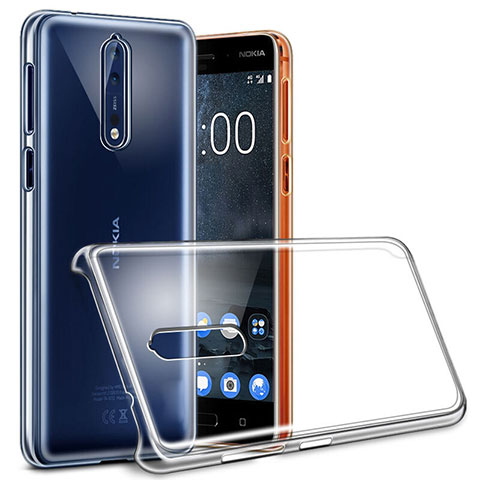 Funda Dura Cristal Plastico Rigida Transparente para Nokia 8 Claro