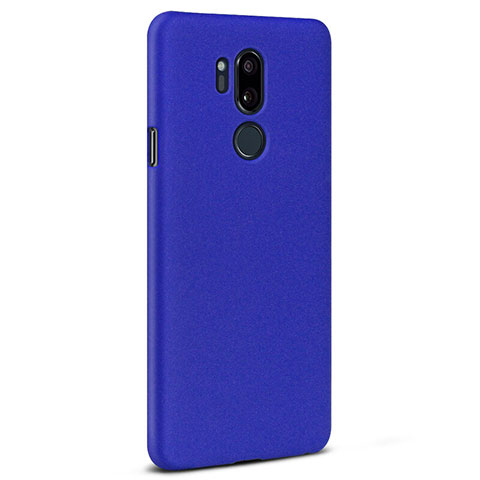 Funda Dura Plastico Rigida Carcasa Fino Arenisca para LG G7 Azul