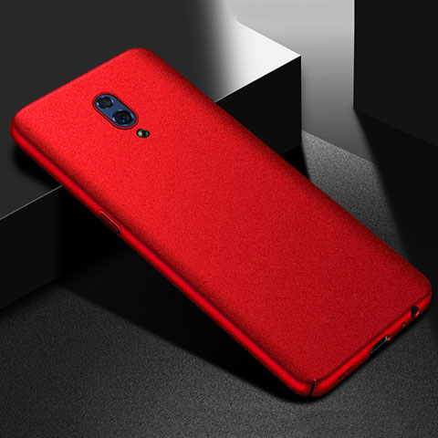 Funda Dura Plastico Rigida Carcasa Fino Arenisca para Oppo Reno Rojo