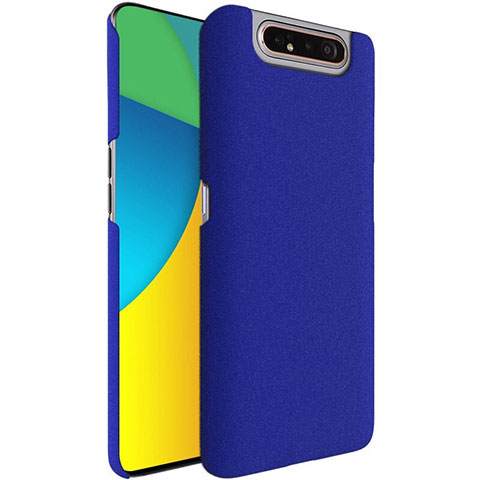 Funda Dura Plastico Rigida Carcasa Fino Arenisca para Samsung Galaxy A90 4G Azul