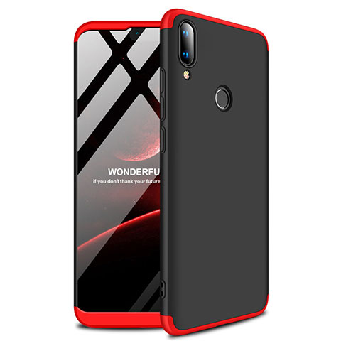 Funda Dura Plastico Rigida Carcasa Mate A01 para Huawei Enjoy 9 Plus Rojo y Negro