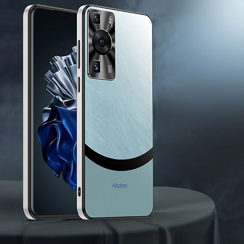 Funda Dura Plastico Rigida Carcasa Mate AT3 para Huawei P60 Pro Cian