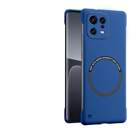 Funda Dura Plastico Rigida Carcasa Mate con Mag-Safe Magnetic P01 para Xiaomi Mi 13 5G Azul