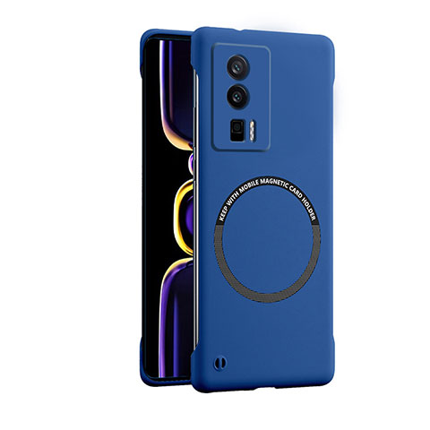 Funda Dura Plastico Rigida Carcasa Mate con Mag-Safe Magnetic para Xiaomi Redmi K60 Pro 5G Azul