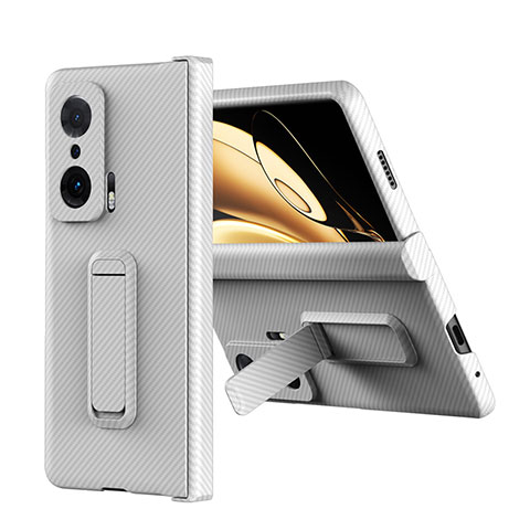 Funda Dura Plastico Rigida Carcasa Mate con Soporte ZL1 para Huawei Honor Magic V 5G Blanco