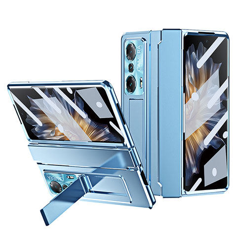 Funda Dura Plastico Rigida Carcasa Mate con Soporte ZL2 para Huawei Honor Magic Vs 5G Azul