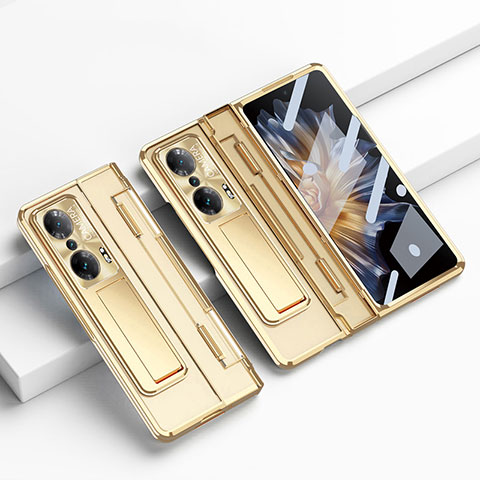 Funda Dura Plastico Rigida Carcasa Mate con Soporte ZL3 para Huawei Honor Magic Vs Ultimate 5G Oro