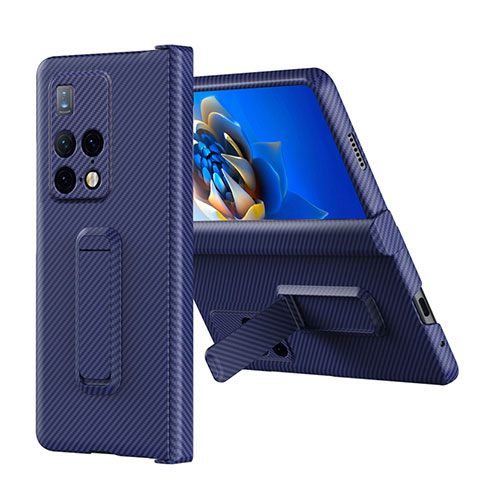 Funda Dura Plastico Rigida Carcasa Mate con Soporte ZL6 para Huawei Mate X2 Morado