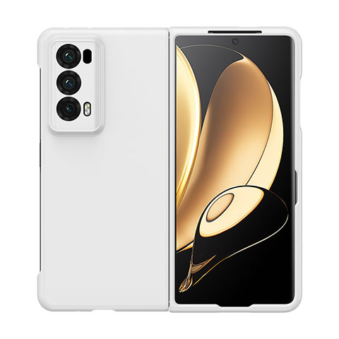 Funda Dura Plastico Rigida Carcasa Mate Frontal y Trasera 360 Grados BH1 para Huawei Honor Magic V2 5G Blanco