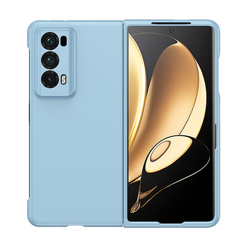 Funda Dura Plastico Rigida Carcasa Mate Frontal y Trasera 360 Grados BH1 para Huawei Honor Magic V2 Ultimate 5G Azul Claro