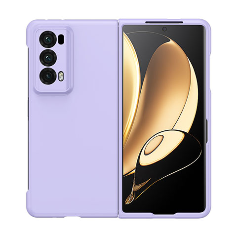 Funda Dura Plastico Rigida Carcasa Mate Frontal y Trasera 360 Grados BH1 para Huawei Honor Magic V2 Ultimate 5G Morado