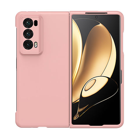 Funda Dura Plastico Rigida Carcasa Mate Frontal y Trasera 360 Grados BH1 para Huawei Honor Magic V2 Ultimate 5G Oro Rosa