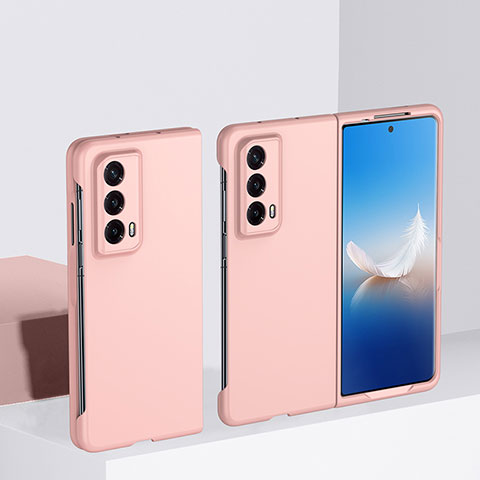 Funda Dura Plastico Rigida Carcasa Mate Frontal y Trasera 360 Grados BH1 para Huawei Honor Magic Vs2 5G Oro Rosa