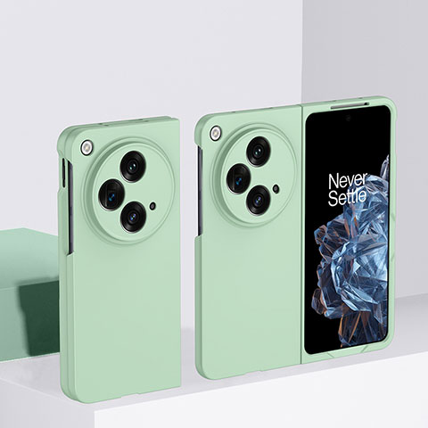 Funda Dura Plastico Rigida Carcasa Mate Frontal y Trasera 360 Grados BH1 para OnePlus Open 5G Menta Verde