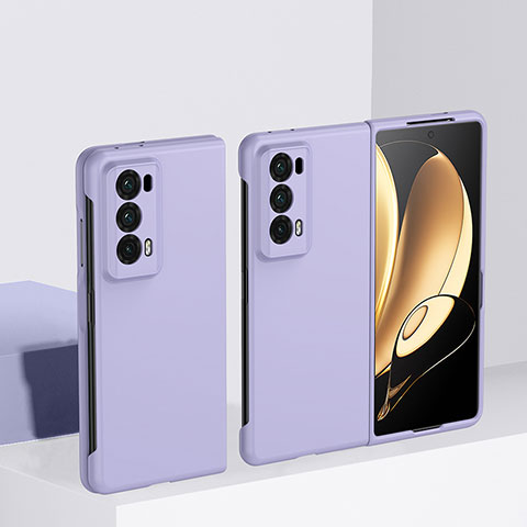 Funda Dura Plastico Rigida Carcasa Mate Frontal y Trasera 360 Grados BH2 para Huawei Honor Magic V2 5G Morado