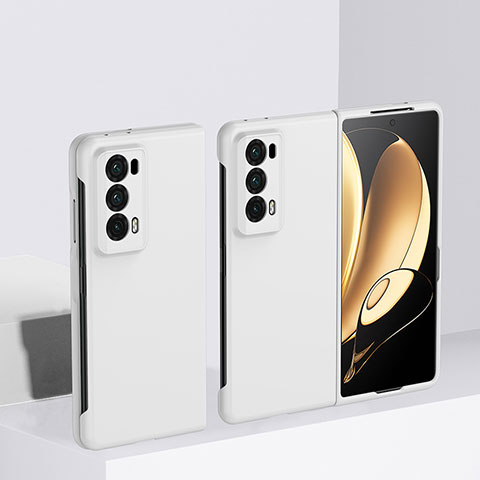 Funda Dura Plastico Rigida Carcasa Mate Frontal y Trasera 360 Grados BH2 para Huawei Honor Magic V2 Ultimate 5G Blanco