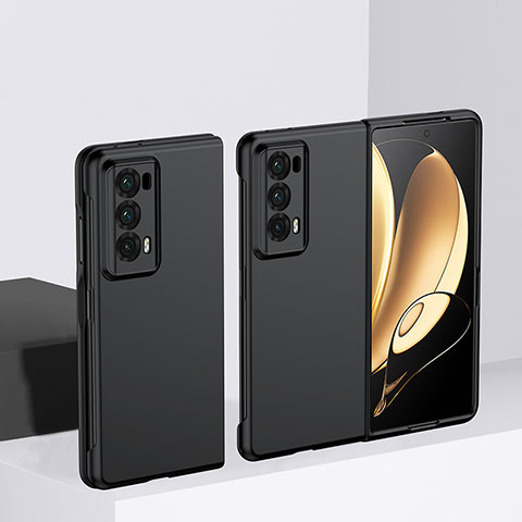 Funda Dura Plastico Rigida Carcasa Mate Frontal y Trasera 360 Grados BH2 para Huawei Honor Magic V2 Ultimate 5G Negro