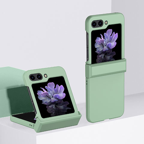 Funda Dura Plastico Rigida Carcasa Mate Frontal y Trasera 360 Grados BH2 para Samsung Galaxy Z Flip5 5G Menta Verde