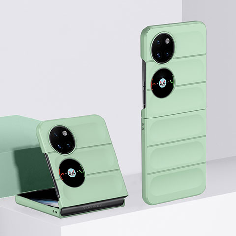 Funda Dura Plastico Rigida Carcasa Mate Frontal y Trasera 360 Grados BH3 para Huawei Pocket S Menta Verde