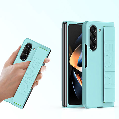 Funda Dura Plastico Rigida Carcasa Mate Frontal y Trasera 360 Grados HD1 para Samsung Galaxy Z Fold5 5G Verde