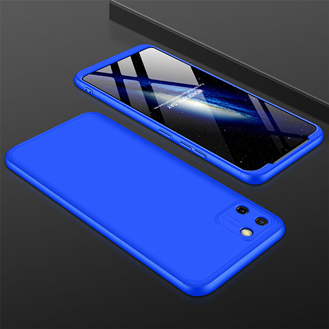 Funda Dura Plastico Rigida Carcasa Mate Frontal y Trasera 360 Grados M01 para Realme C11 Azul