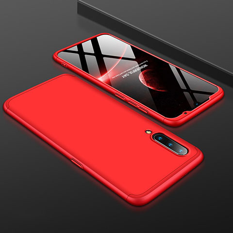 Funda Dura Plastico Rigida Carcasa Mate Frontal y Trasera 360 Grados M01 para Xiaomi Mi 9 Lite Rojo