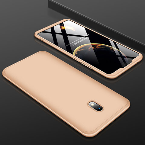 Funda Dura Plastico Rigida Carcasa Mate Frontal y Trasera 360 Grados M01 para Xiaomi Redmi 8A Oro