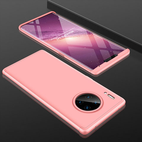 Funda Dura Plastico Rigida Carcasa Mate Frontal y Trasera 360 Grados P01 para Huawei Mate 30 Rosa