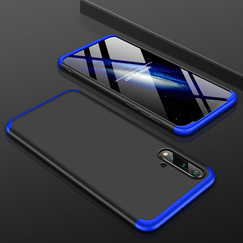 Funda Dura Plastico Rigida Carcasa Mate Frontal y Trasera 360 Grados P01 para Huawei Nova 5 Azul y Negro