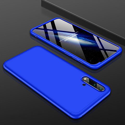 Funda Dura Plastico Rigida Carcasa Mate Frontal y Trasera 360 Grados P01 para Huawei Nova 5 Pro Azul