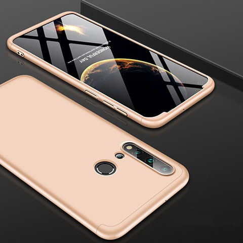 Funda Dura Plastico Rigida Carcasa Mate Frontal y Trasera 360 Grados P01 para Huawei Nova 5i Oro