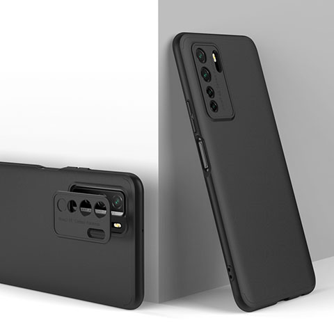 Funda Dura Plastico Rigida Carcasa Mate Frontal y Trasera 360 Grados P01 para Huawei P40 Lite 5G Negro